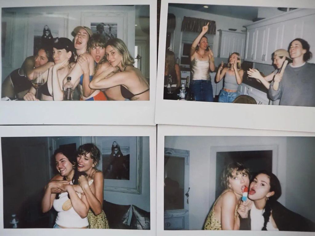 Taylor's friends, including Selena Gomez hang out at her holiday home