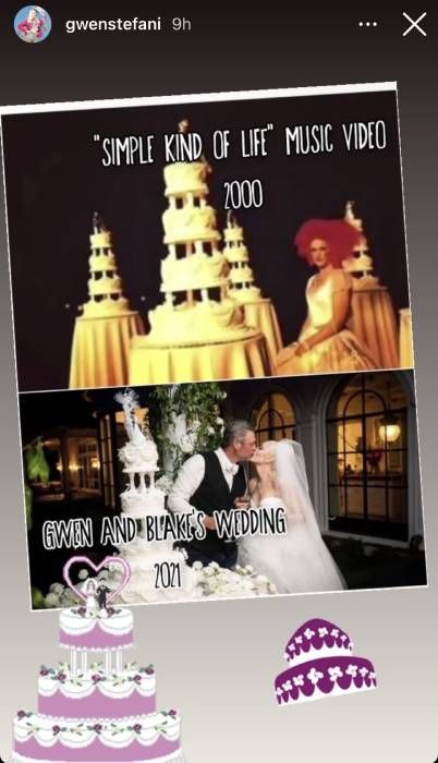 gwen stefani wedding cake
