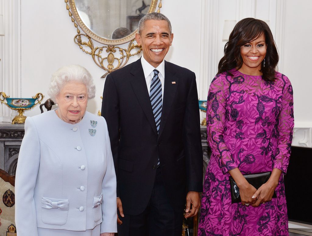 Michelle Obama compareceu ao 90º aniversário da Rainha Elizabeth no Palácio de Windsor