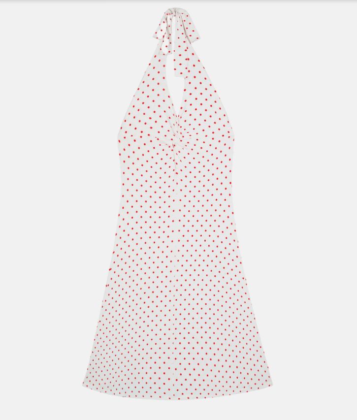 fruity booty celine polka dress