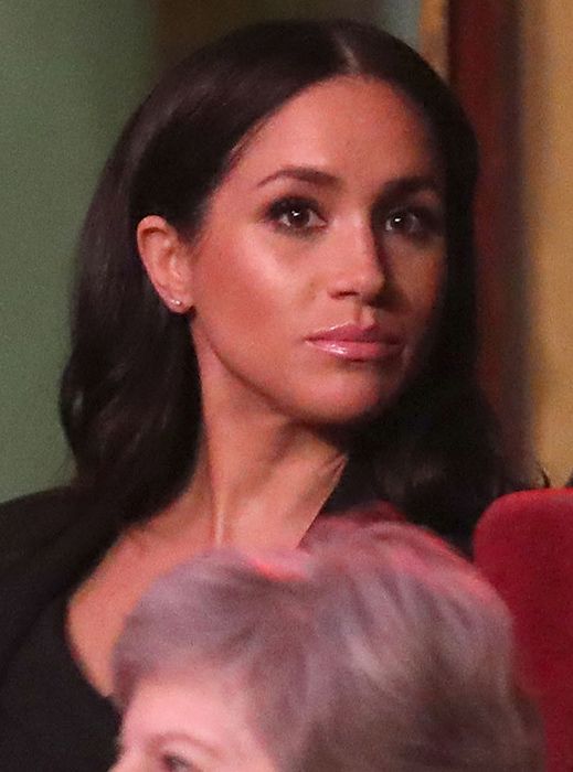 meghan markle hair down