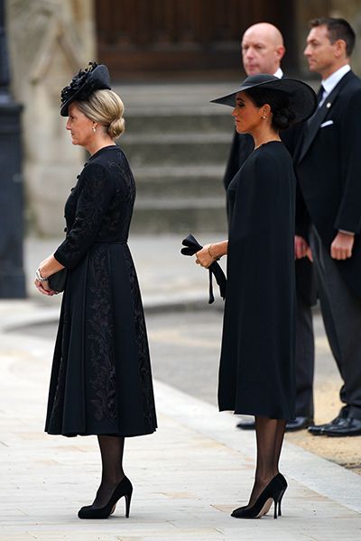 Meghan Markle Cape Dress The Queen Funeral