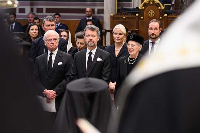 Queen Anne-Marie Wears Cross from Wedding to King Constantine Funeral