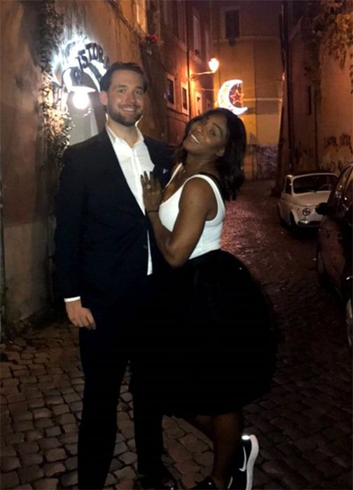 Serena Williams shows off enormous engagement ring