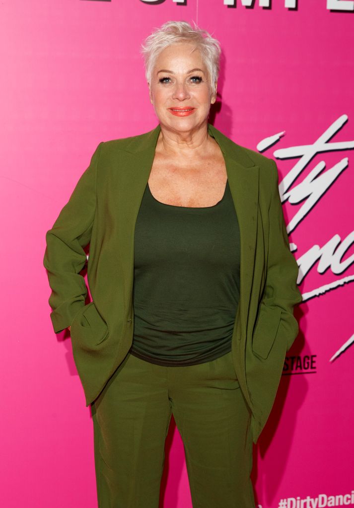 Denise Welch in green jacket