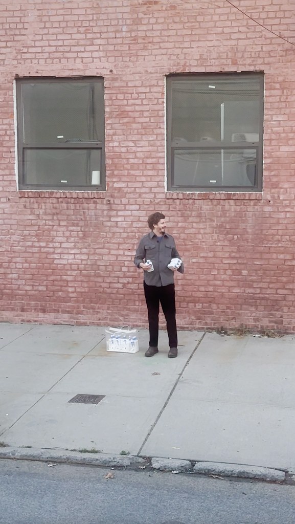 Michael Cera giving out CeraVe
