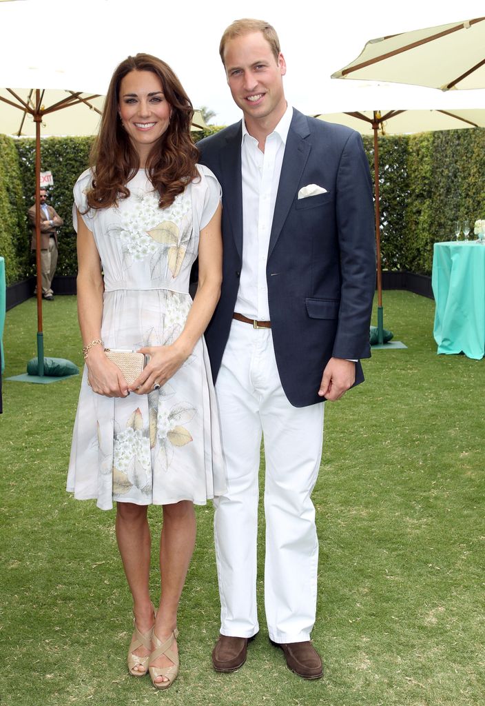 The then-Duke and Duchess attend The Foundation Polo Challenge sponsored by Tiffany & Co. at the Santa Barbara Polo & Racquet Club on July 9, 2011 in Santa Barbara, California
