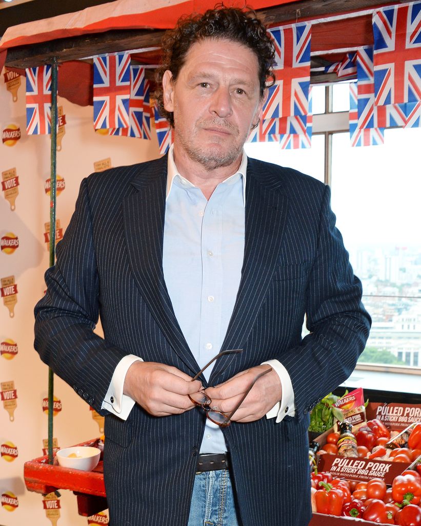Marco Pierre White stood for a photo