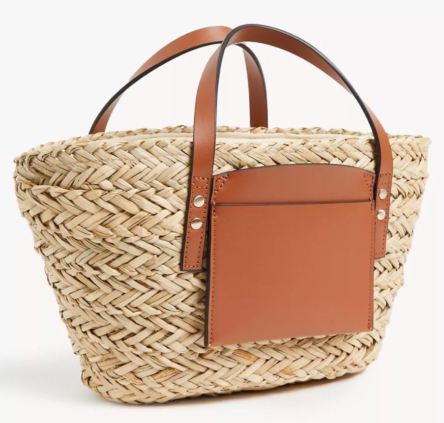 Marks and Spencer - Straw Drawstring Tote