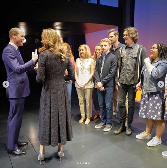 prince william kate talking to actors