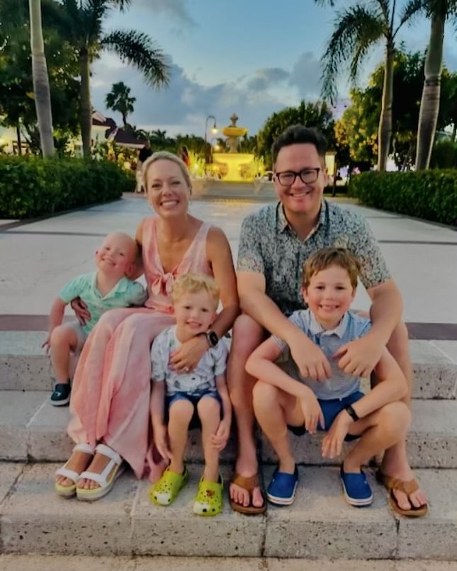 Dylan Dreyer, seu marido e filhos estão de férias 