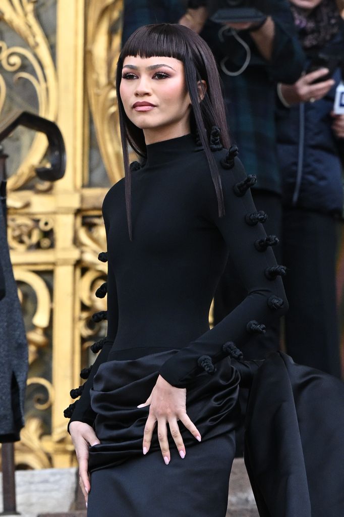 Zendaya attends the Schiaparelli Haute Couture Spring/Summer 2024 