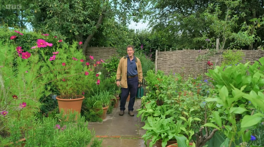 Monty Don in his Longmeadow garden on Gardeners' World