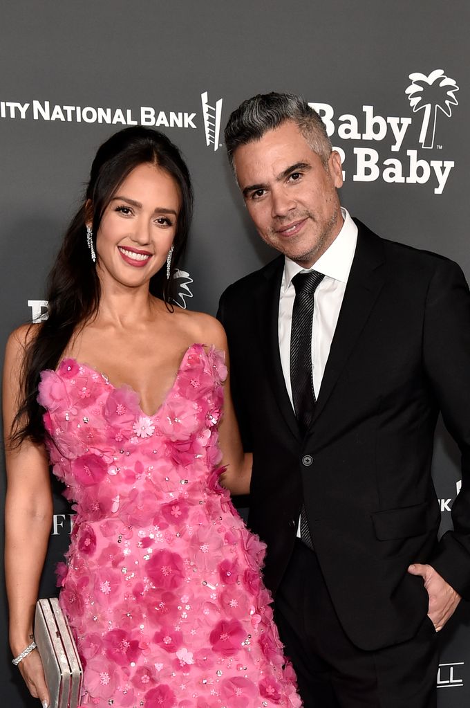 Jessica Alba and Cash Warren attend the 2022 Baby2Baby Gala presented by Paul Mitchell at Pacific Design Center on November 12, 2022 in West Hollywood, California