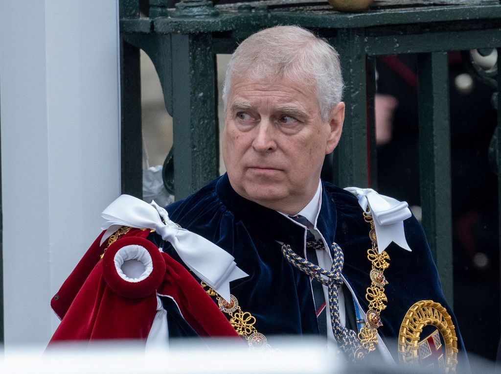His Majesty's brother Andrew remains eighth in line to the throne