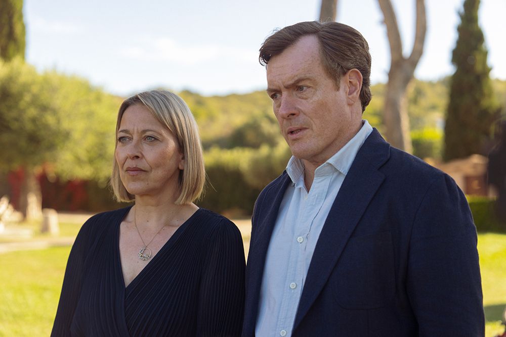 Toby Stephens and Nicola Walker in The Split: Barcelona