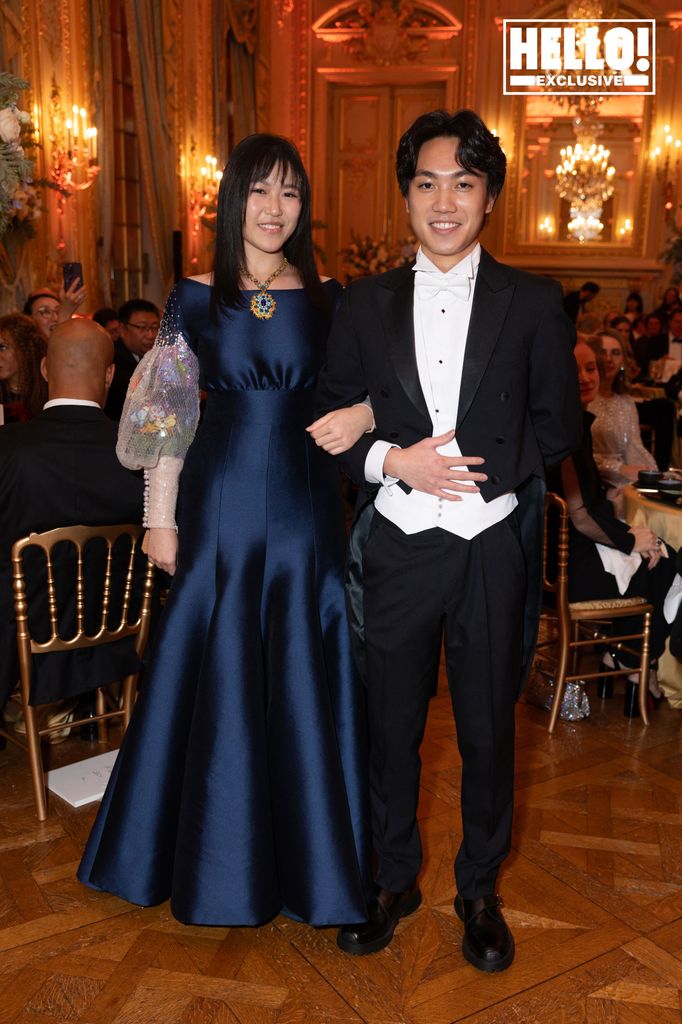 Angel Zhang with brother Daniel Zhang at Bal des Debutantes