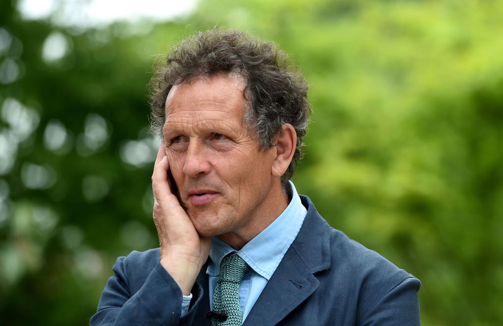 Monty Don with his head in his hand