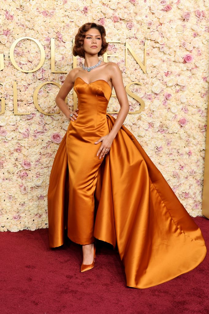 Zendaya attends the 82nd Annual Golden Globe Awards at The Beverly Hilton on January 05, 2025 in Beverly Hills, California