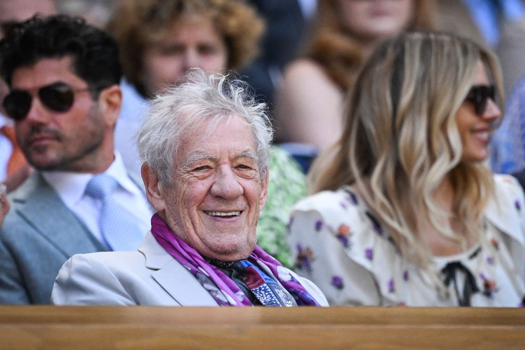 Ian McKellen in the royal box
