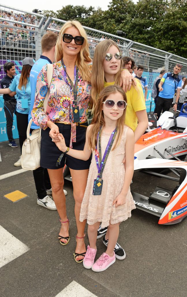 Tess and daughters Phoebe and Amber Kay attend the ABB FIA Formula E CBMM Niobium Rome E-Prix 2018