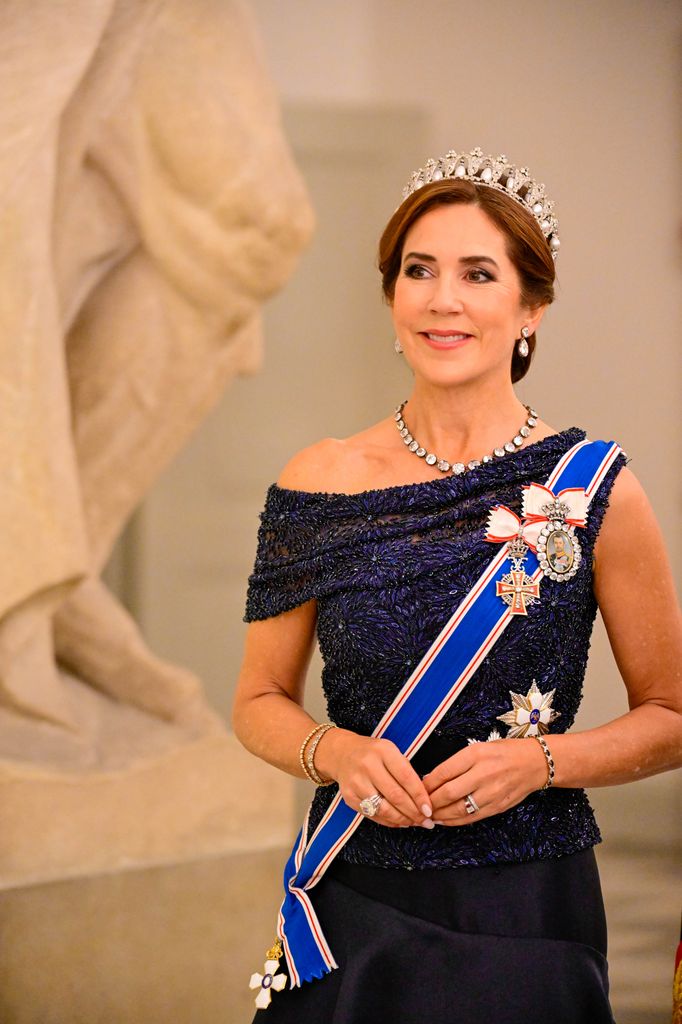 Point de Vue Out
Mandatory Credit: Photo by Shutterstock (14768424p)
Queen Mary during the State Banquet at Christiansborg Palace in Copenhagen, on the first day of the two day state visit by the Icelandic President to Denmark.
State Visit from Iceland to Denmark, Copenhagen, Denmark - 8 Oct 2024