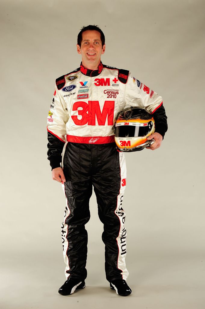 Greg Biffle, driver of the #16 3M Ford, poses during NASCAR media day at Daytona International Speedway on February 4, 2010 in Daytona Beach, Florida.