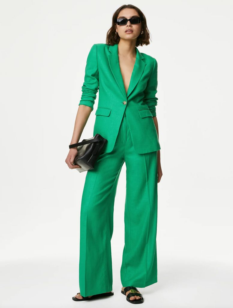 Marks and Spencer green suit
