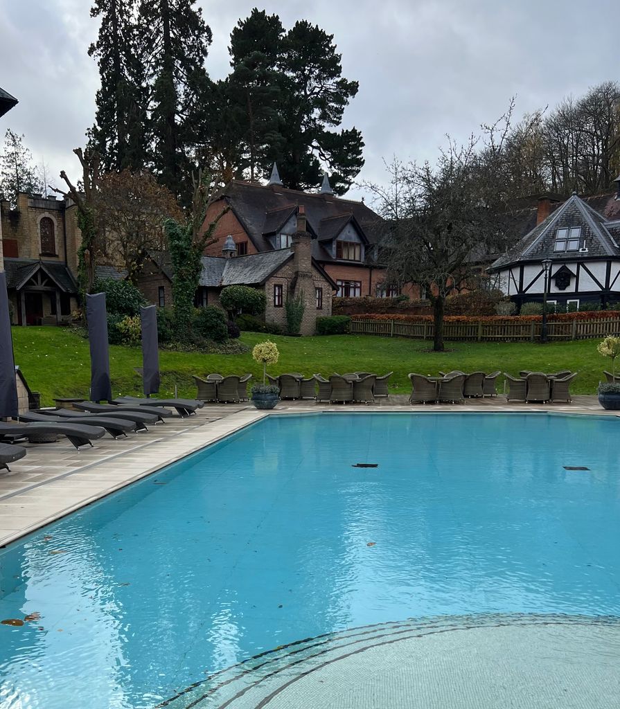 Pennyhill Park also have an outside pool which is 15 degrees Celsius - great for a cold water dip