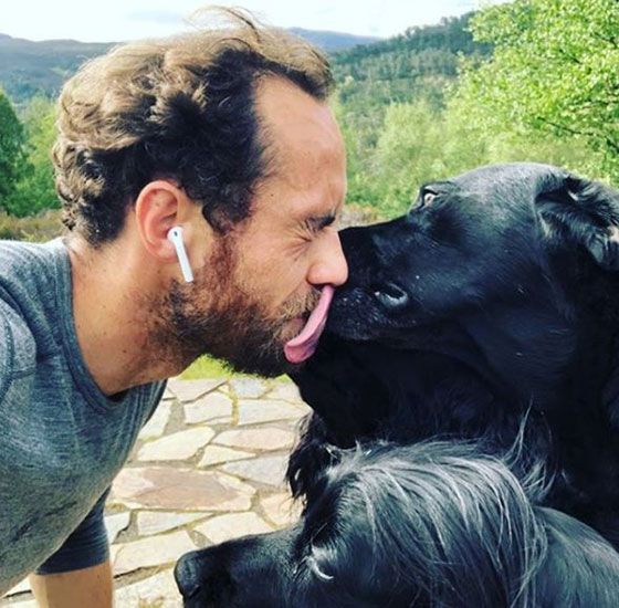 james middleton kissing dogs