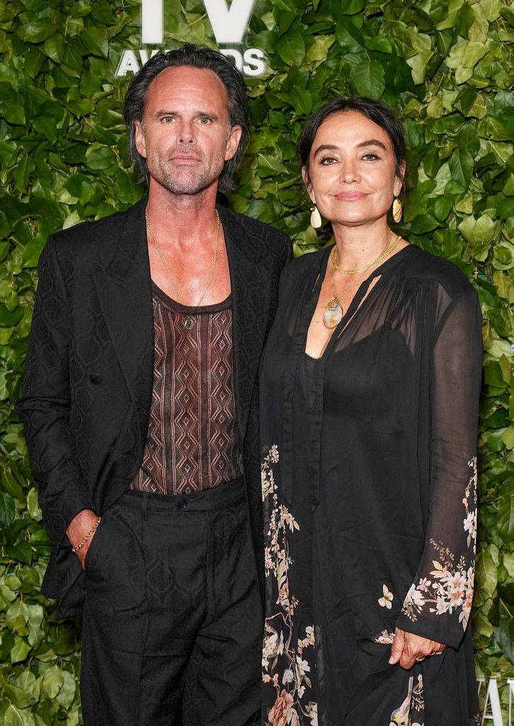 Walton Goggins and his wife Nadia Conners in 2024