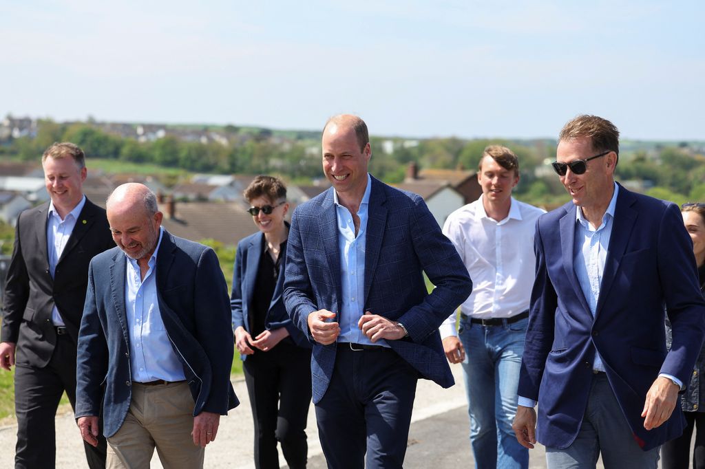 Prince William arrives in Newquay