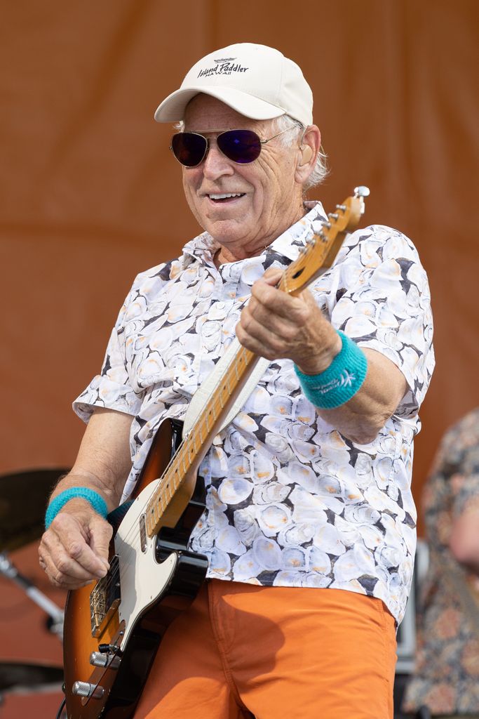 Jimmy Buffett and the Coral Reefer Band performs during the 2022 New Orleans Jazz & Heritage Festival