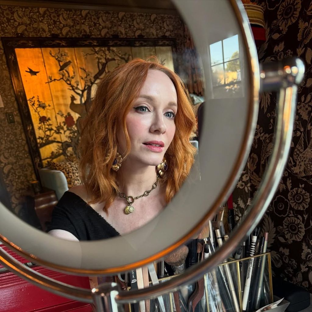 Mirror selfie of Christina Hendricks 