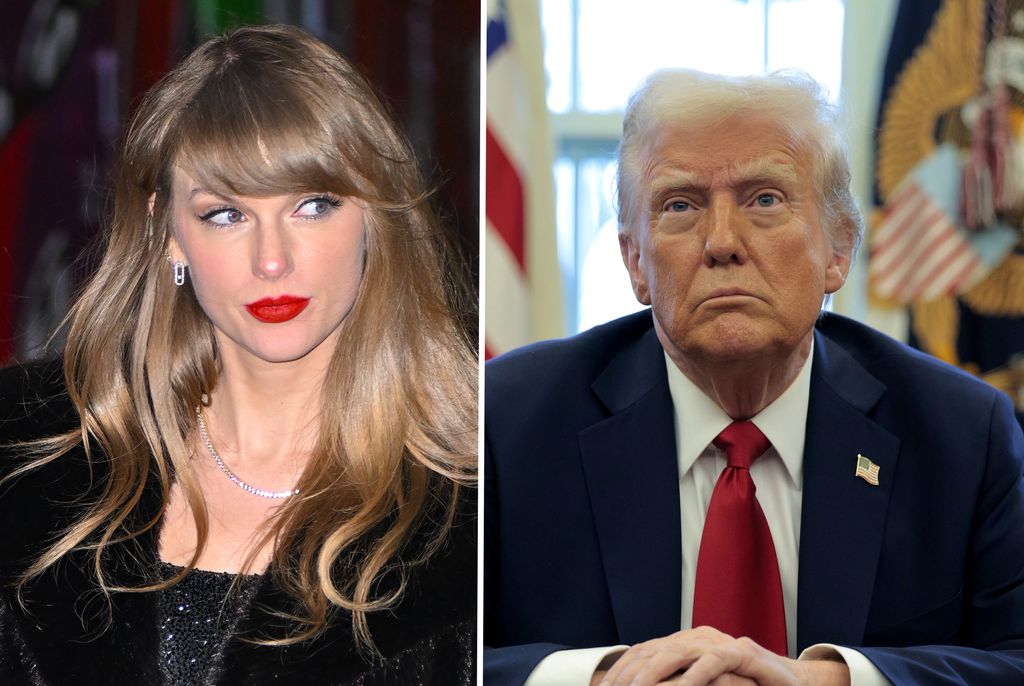 Composite image of Taylor Swift and Donald Trump