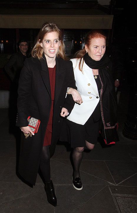 Princess Beatrice and Sarah Ferguson in Mayfair