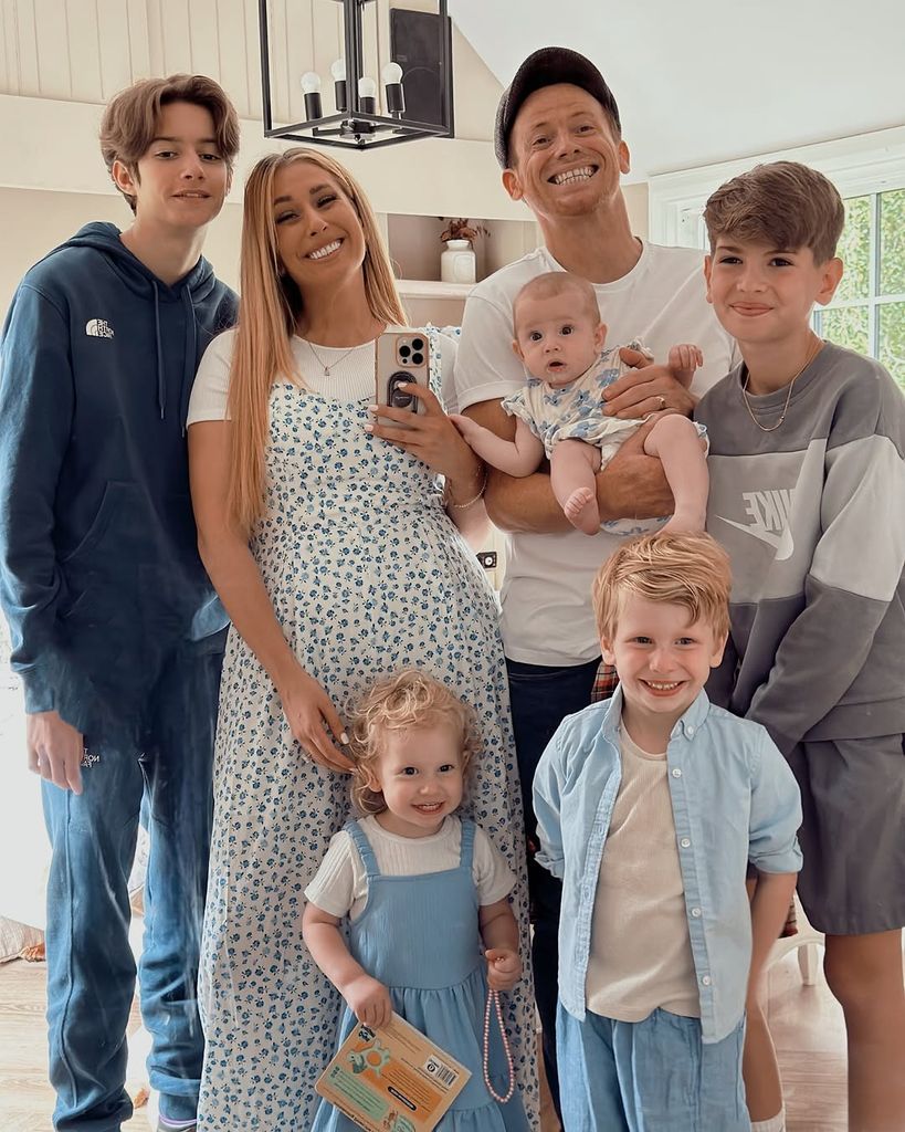 Stacey Solomon and Joe Swash with their family