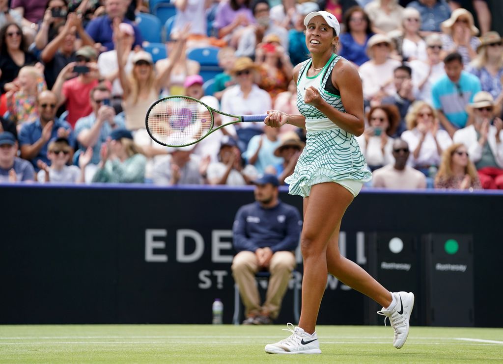 USA's Madison Keys celebrates 