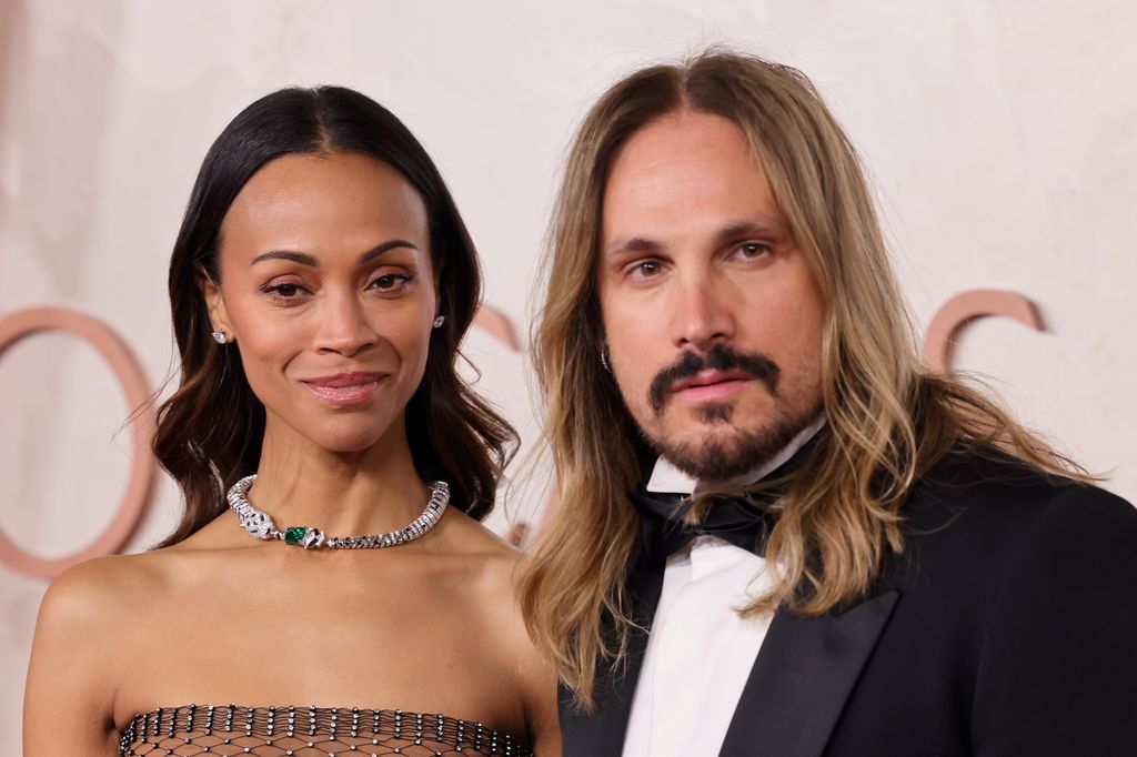 Zoë Saldana and Marco Perego