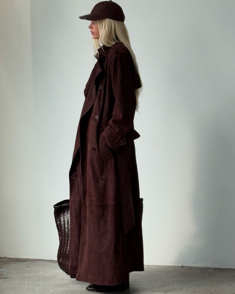 Her swoonworthy suede coat is guaranteed to be a fashion favourite