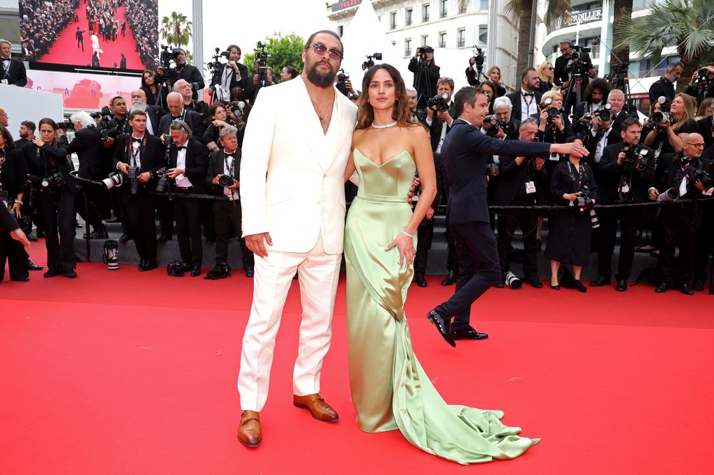 Jason Momoa and Adria Arjona attend Cannes Film Festival