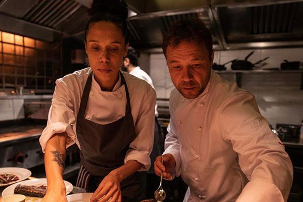 Stephen Graham and Vinette Robinson in Boiling Point 