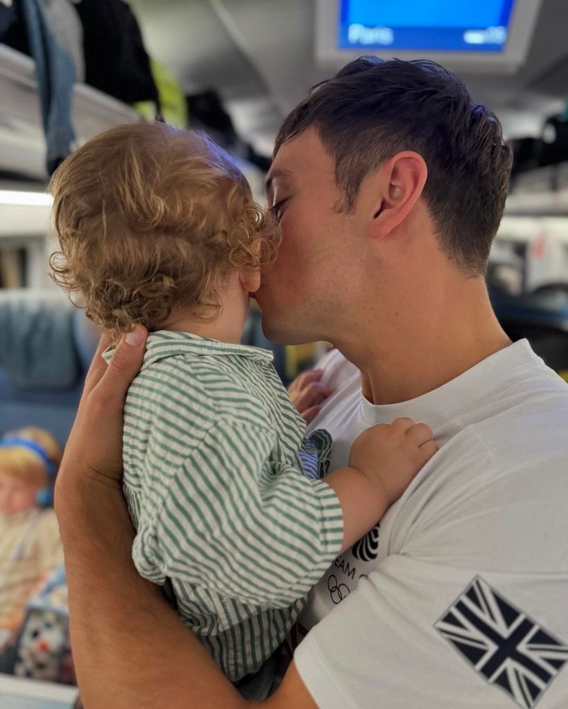 The British Olympian is also a proud father-of-two