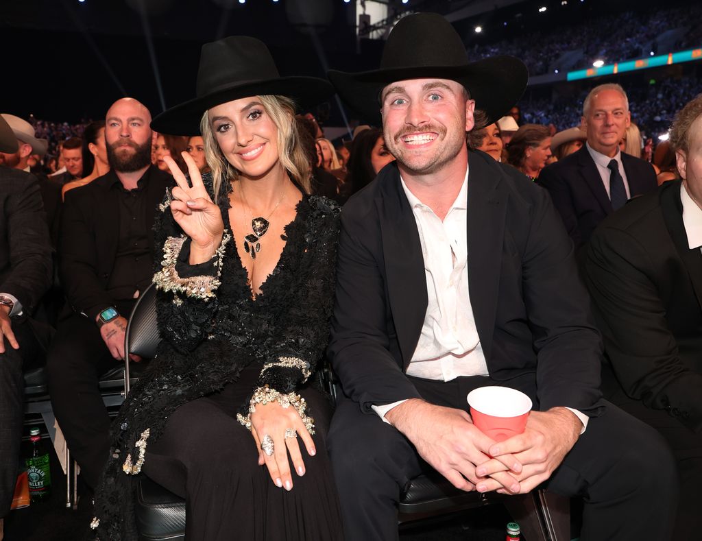 Lainey Wilson, Duck Hodges at the 60th Academy Of Country Music Awards 