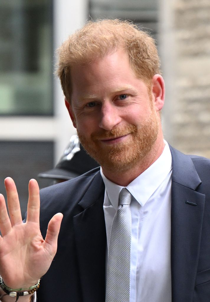 Prince Harry, Duke of Sussex, arrives to give evidence at the Mirror Group Phone hacking trial on June 07, 2023 