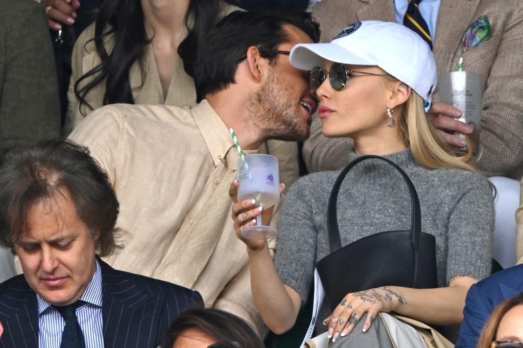 Jonathan Bailey and Ariana Grande watch Carlos Alcaraz vs Novak Djokovic in the Wimbledon 2023 men's final 