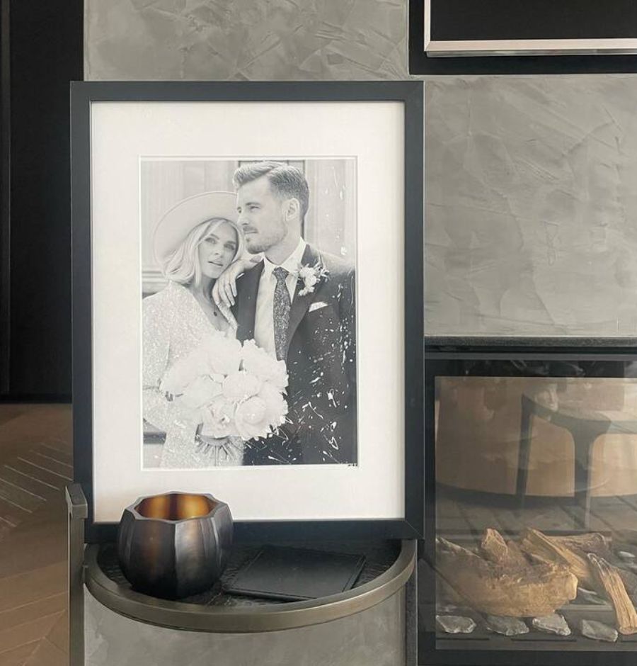 Personalised Wedding Glitter Print Artwork