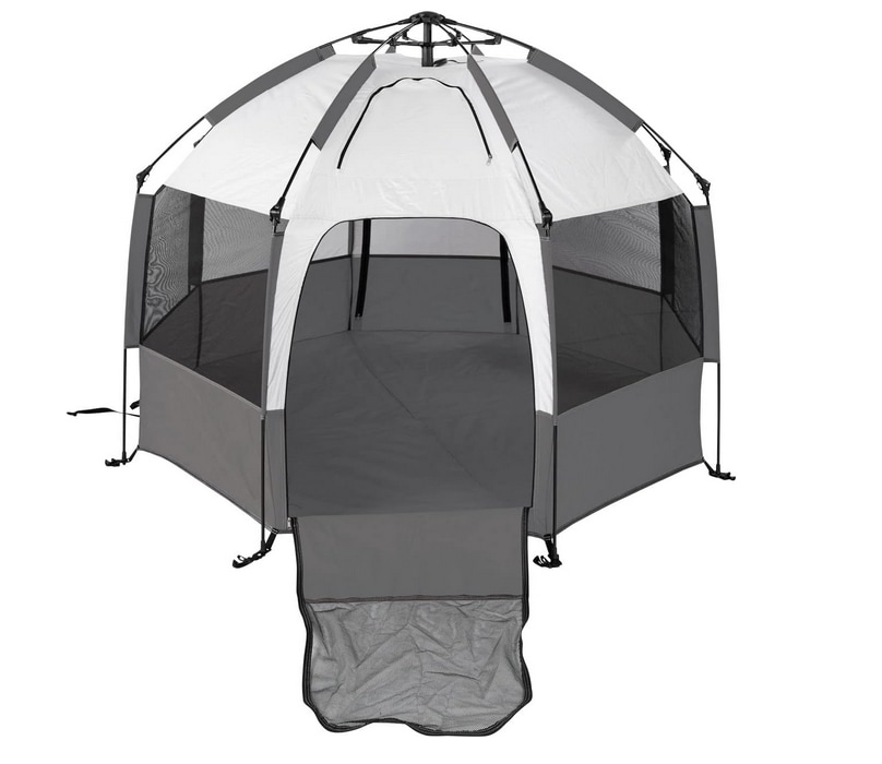 swished pop up beach tent
