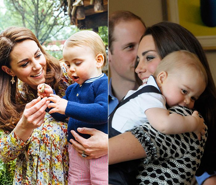 prince george and prince louis compared