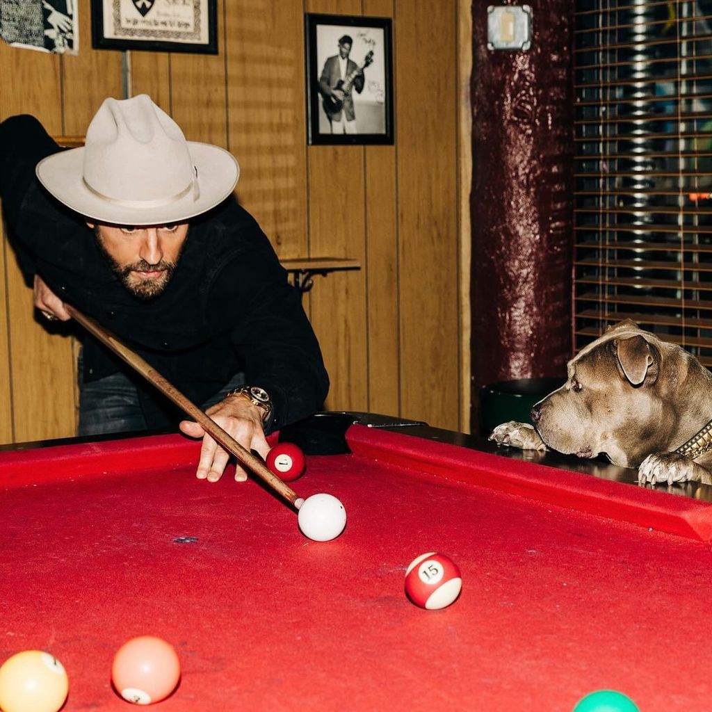Justin Theroux often shares sweet photos with his dog Kuma